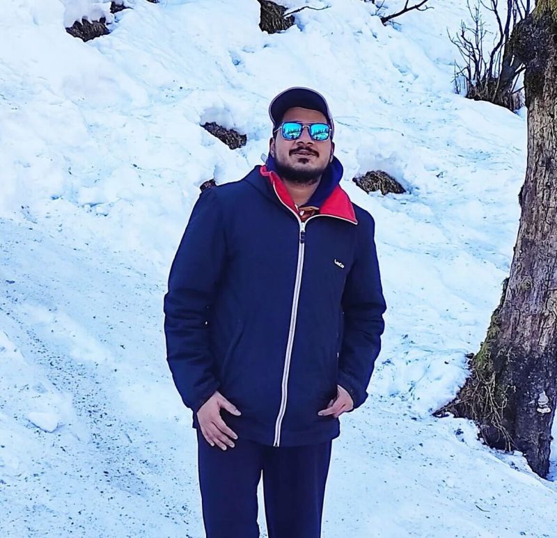 Darsh Chandura outdoors in winter