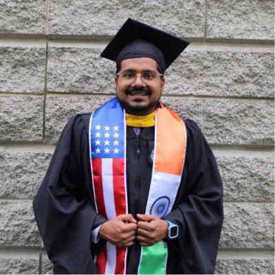 Darsh Chandura at WPI graduation